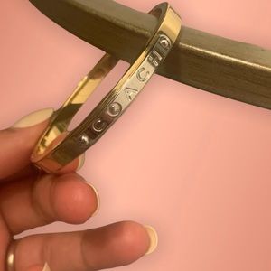 COACH Gold and Sliver Bangle Bracelet.